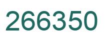 Number 266350 green image