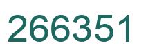 Number 266351 green image