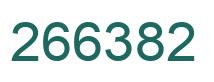 Number 266382 green image