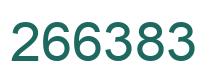 Number 266383 green image