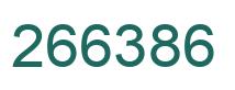 Number 266386 green image