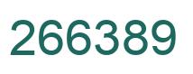 Number 266389 green image