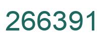 Number 266391 green image