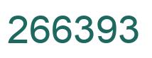 Number 266393 green image
