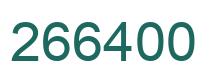 Number 266400 green image