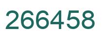 Number 266458 green image