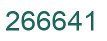 Number 266641 green image