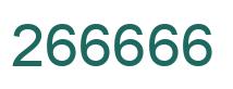 Número 266666 imagen verde