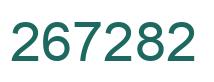 Number 267282 green image