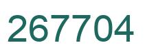 Number 267704 green image