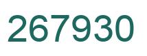 Number 267930 green image