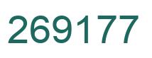 Number 269177 green image
