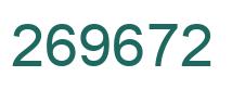 Number 269672 green image