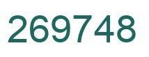 Number 269748 green image