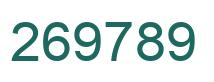 Número 269789 imagen verde