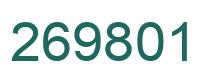Número 269801 imagen verde
