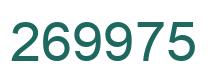 Number 269975 green image