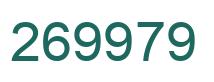 Number 269979 green image