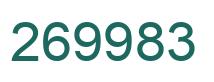 Number 269983 green image