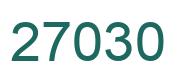 Number 27030 green image