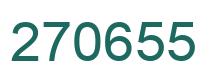 Number 270655 green image