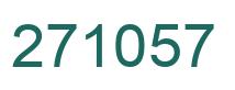 Number 271057 green image
