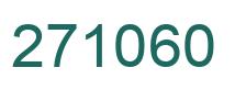 Number 271060 green image