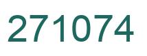Number 271074 green image