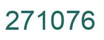 Number 271076 green image