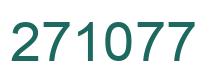 Number 271077 green image