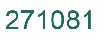 Number 271081 green image