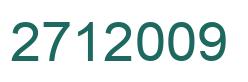 Número 2712009 imagen verde