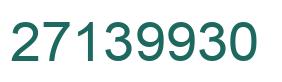 Number 27139930 green image
