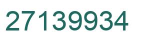 Number 27139934 green image