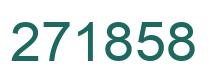 Number 271858 green image