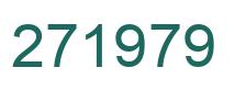 Number 271979 green image
