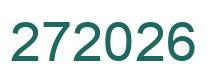 Number 272026 green image