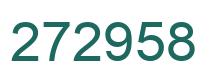 Number 272958 green image