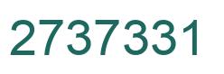 Número 2737331 imagen verde