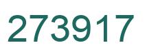 Number 273917 green image