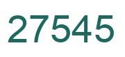 Number 27545 green image