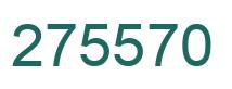 Number 275570 green image