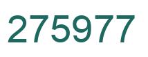 Número 275977 imagen verde