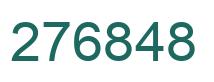 Number 276848 green image
