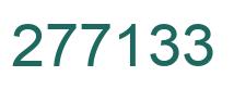 Number 277133 green image