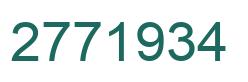 Number 2771934 green image