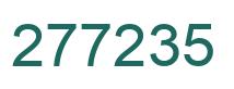 Number 277235 green image