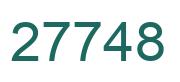 Number 27748 green image