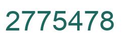 Number 2775478 green image