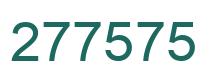 Number 277575 green image